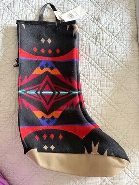 Vintage Pendleton Boot Covers- Red & Turquoise Accents